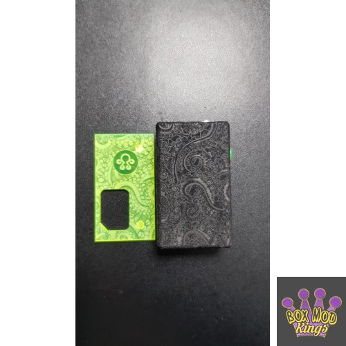 Octopus mods Black 360 Engraved Box/Neon Green Door and button